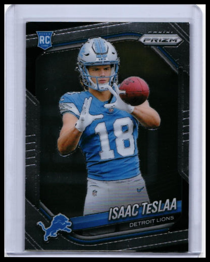 2025 Panini Prizm Isaac TeSlaa RC #316 Detroit Lions Rookie Base — front