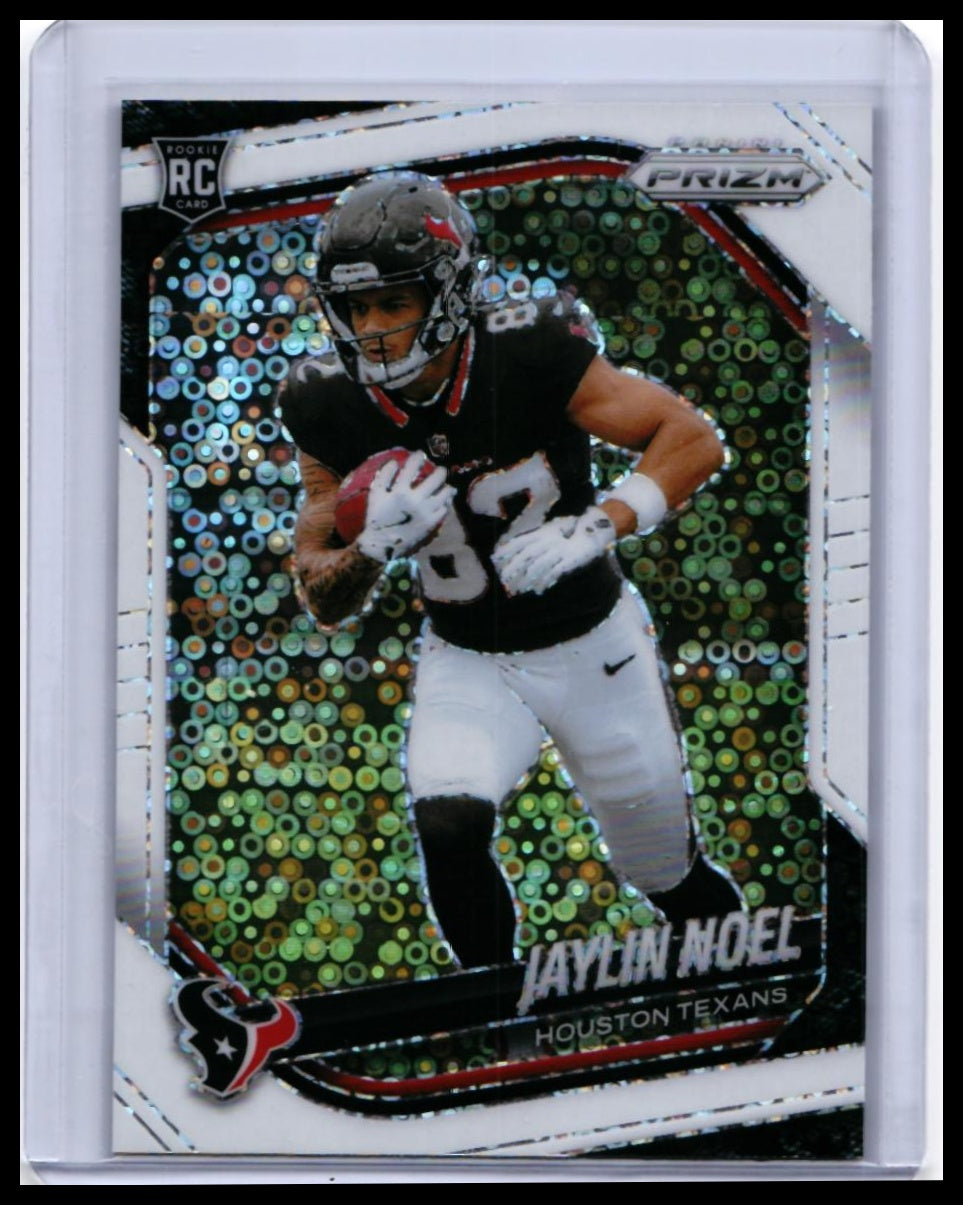 2025 Panini Prizm Jaylin Noel RC #386 Disco Prizm Houston Texans Rookie — front