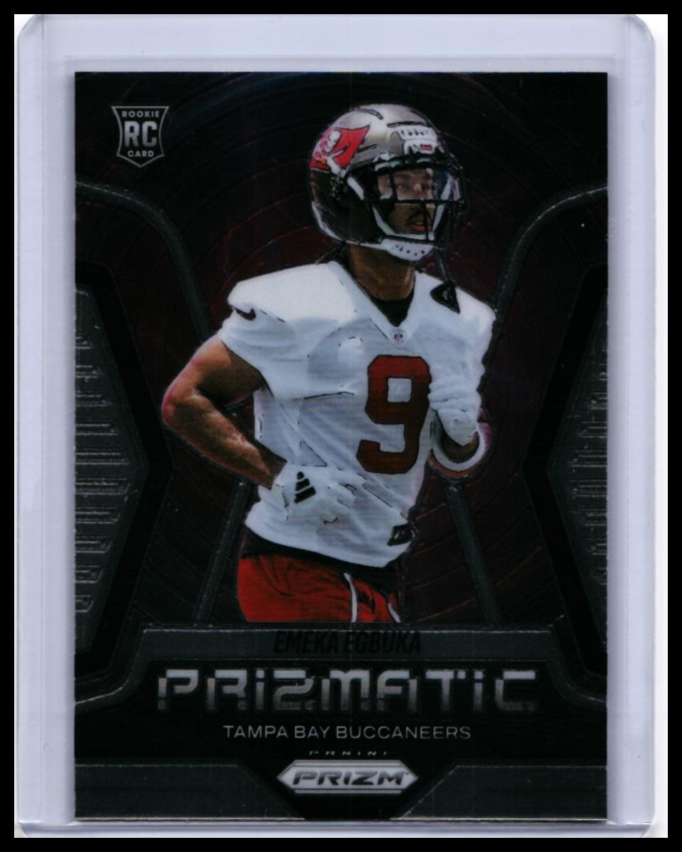 2025 Panini Prizm Prizmatic Emeka Egbuka RC #13 Tampa Bay Buccaneers Rookie — front