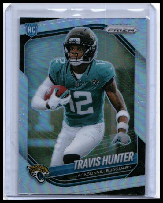 2025 Panini Prizm Travis Hunter RC #301 Silver Prizm Jacksonville Jaguars Rookie — front