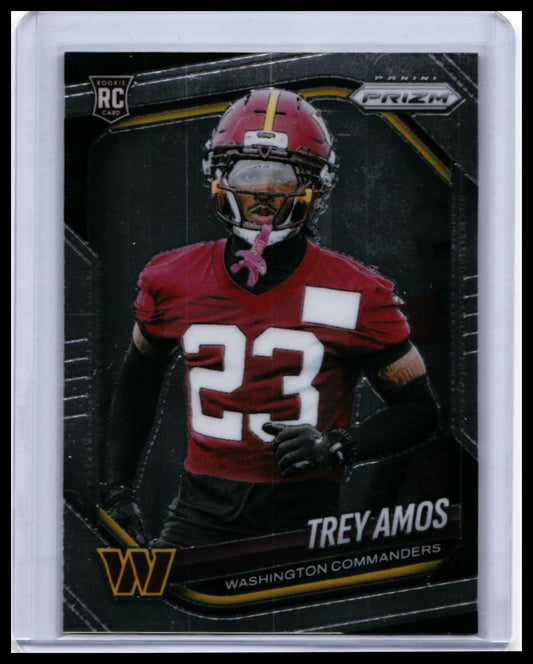 2025 Panini Prizm Trey Amos RC #400 Washington Commanders Rookie — front