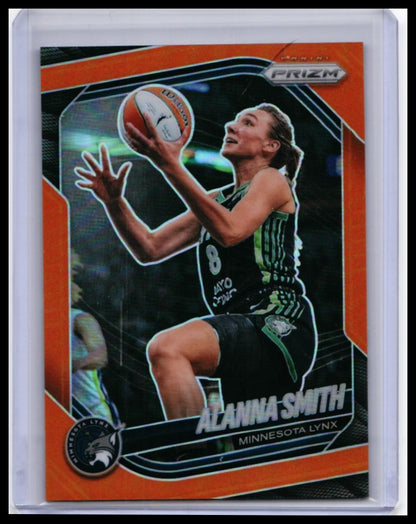 2025 Panini Prizm WNBA Alanna Smith #101 Orange Prizm /99 Minnesota Lynx — front