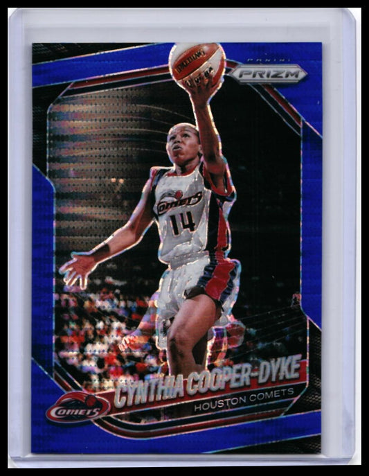 2025 Panini Prizm WNBA Cynthia Cooper-Dyke #71 Blue Prizm /199 Houston Comets — front