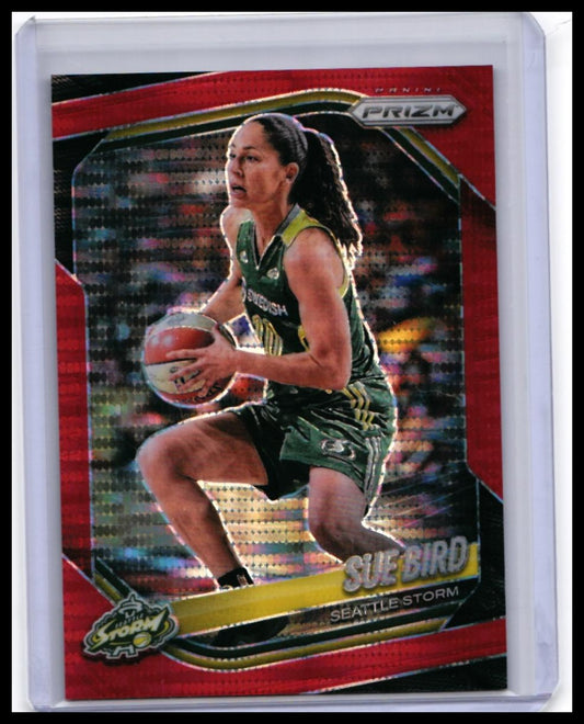 2025 Panini Prizm WNBA Sue Bird Red Prizm #38 /299 Seattle Storm — front