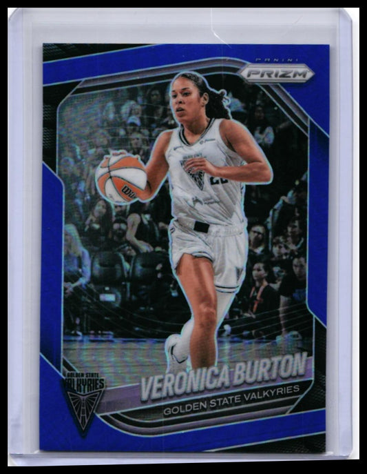 2025 Panini Prizm WNBA Veronica Burton #70 Blue Prizm /199 Golden State Valkyries — front