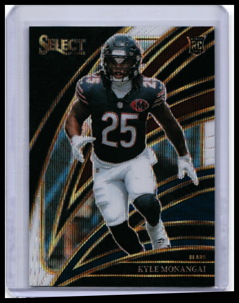 2025 Panini Select Kyle Monangai RC #274 Club Level Gold /249 Bears Rookie — front