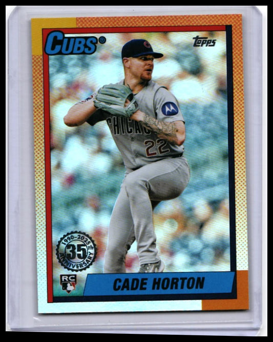 2025 Topps 1990-16 Cade Horton Rookie RC Chicago Cubs — front