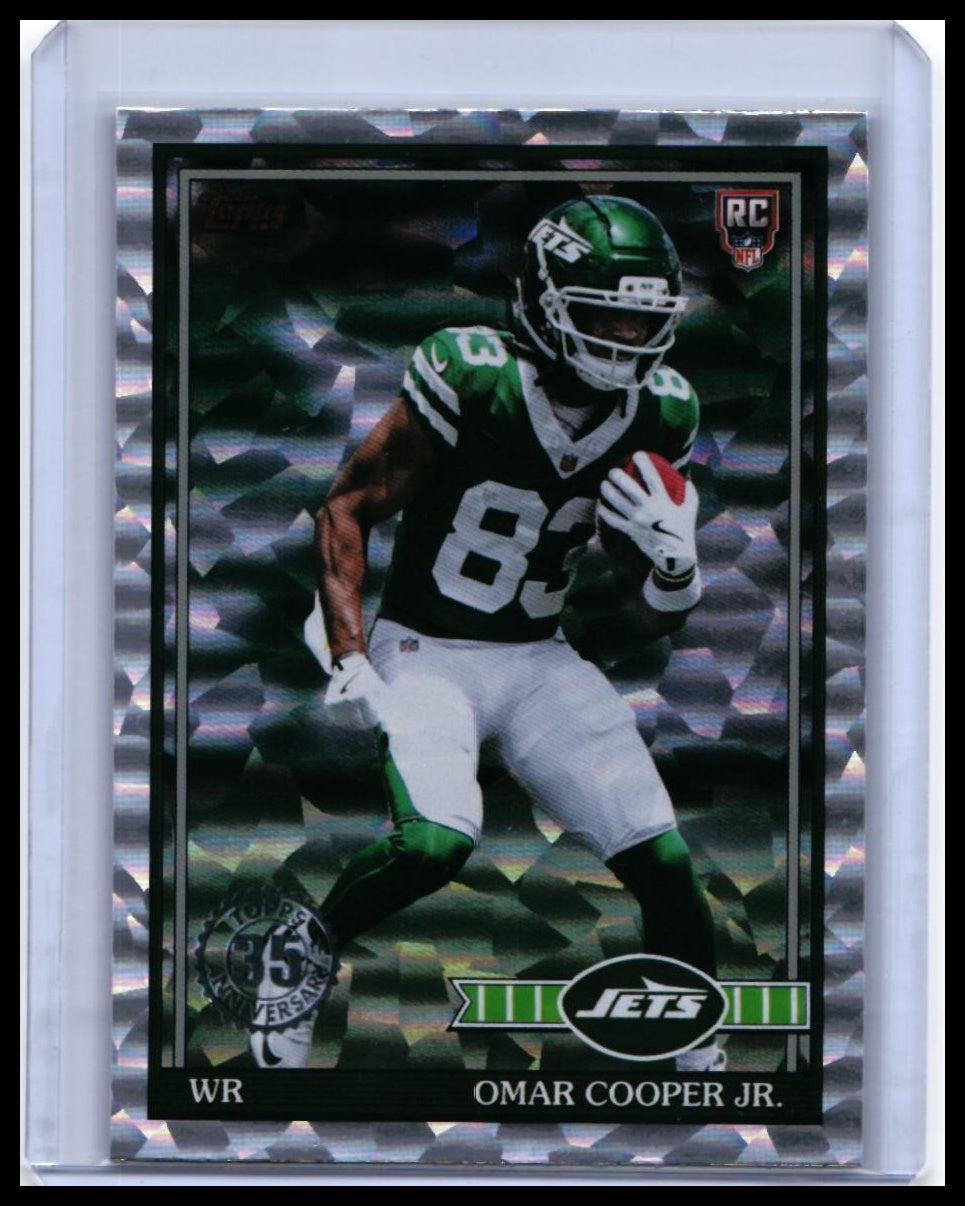 2025 Topps 1991 Retro Omar Cooper Jr. RC #91TR-21 Cracked Ice Parallel Jets — front