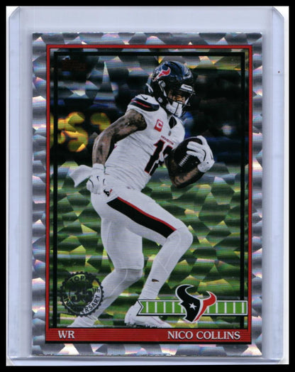 2025 Topps 35th Anniversary 1991 Design Nico Collins #91TF-47 Silver Foil Texans — front