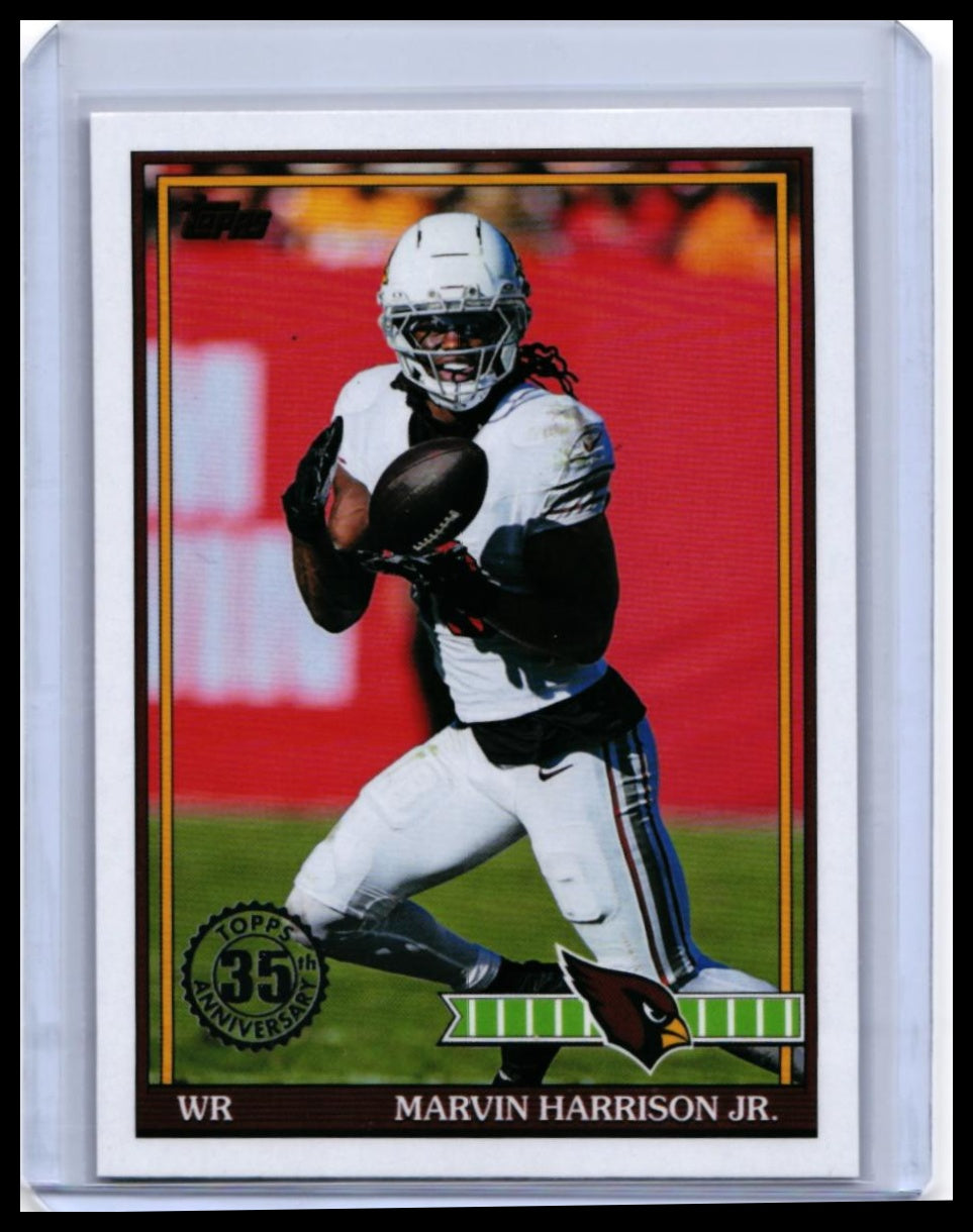 2025 Topps 35th Anniversary Marvin Harrison Jr. #91TF-1 Arizona Cardinals — front