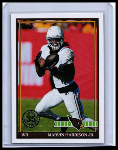2025 Topps 35th Anniversary Marvin Harrison Jr. #91TF-1 Arizona Cardinals — front