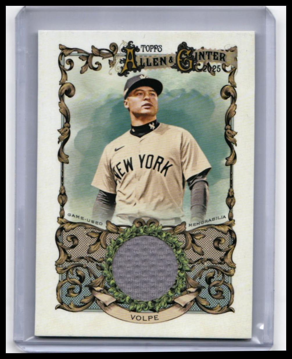 2025 Topps Allen & Ginter Anthony Volpe Game-Used Relic #AGR-AV Yankees — front