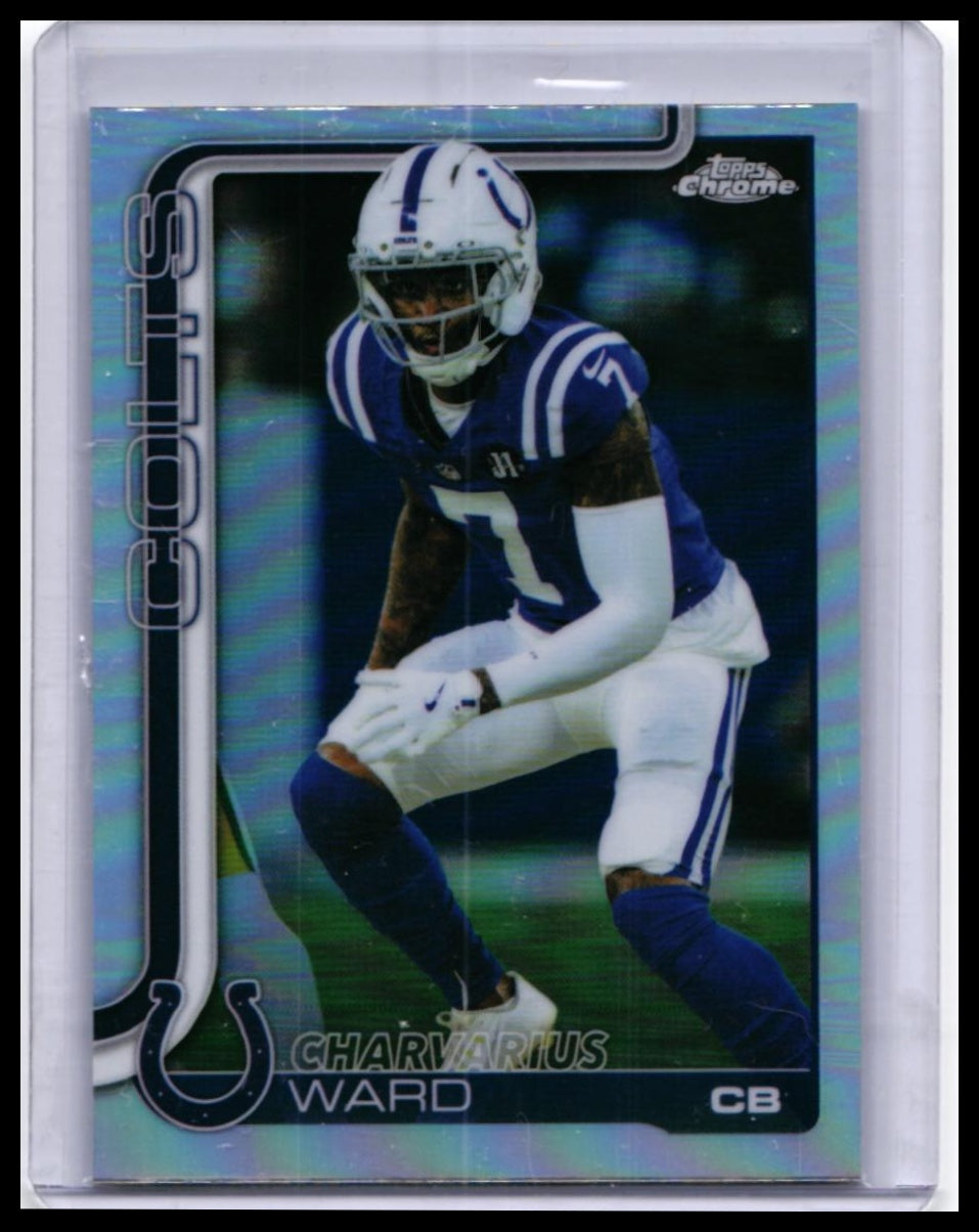2025 Topps Chrome Charvarius Ward #129 Refractor Indianapolis Colts CB — front