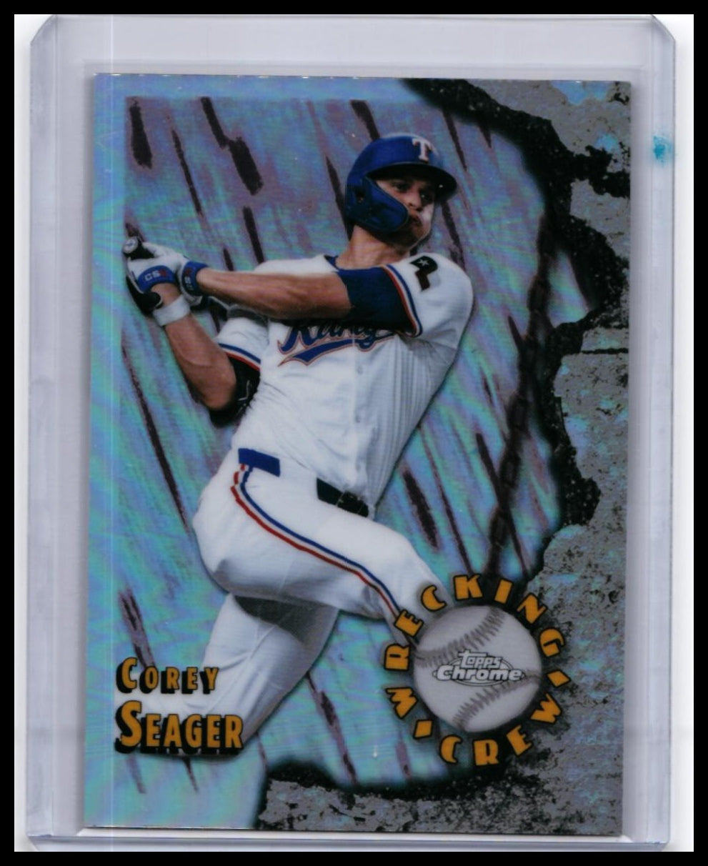 2025 Topps Chrome Wrecking Crew Corey Seager #WC-16 Texas Rangers — front