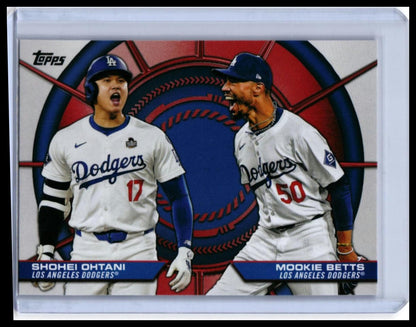2025 Topps Dynamic Duos Shohei Ohtani / Mookie Betts #DD-2 Dodgers — front