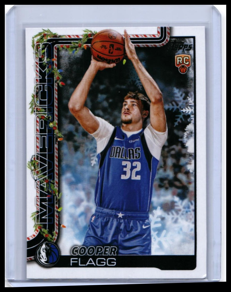 2025 Topps Holiday Cooper Flagg RC #H161 Dallas Mavericks Rookie — front