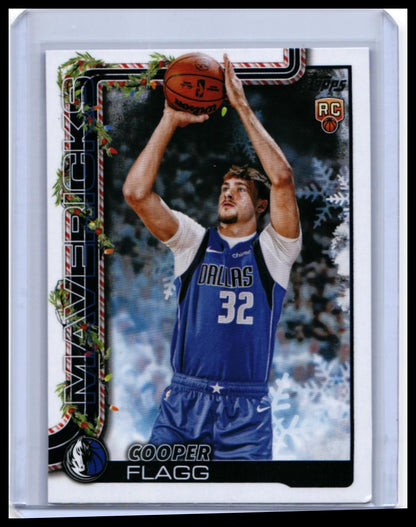 2025 Topps Holiday Cooper Flagg RC #H161 Dallas Mavericks Rookie — front