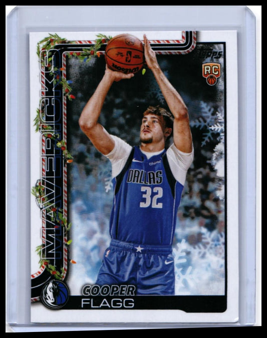 2025 Topps Holiday Cooper Flagg RC #H161 Dallas Mavericks Rookie — front