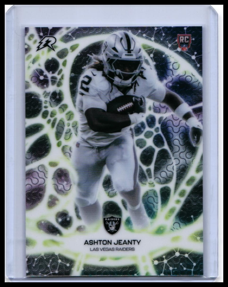 2025 Topps Protonyx Ashton Jeanty RC #PT-3 Las Vegas Raiders — front