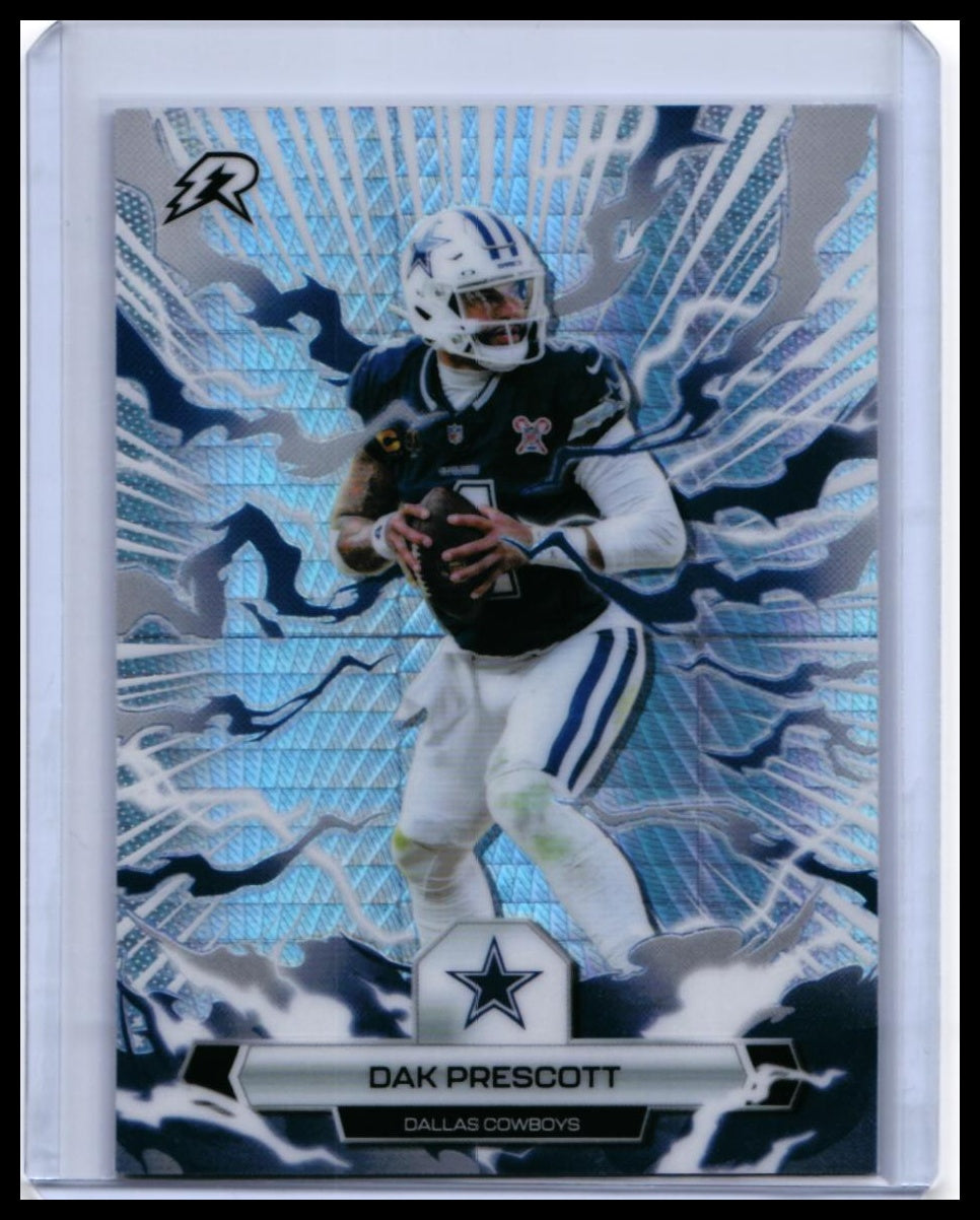 2025 Topps Reign Dak Prescott #24 Blue Parallel Dallas Cowboys QB — front