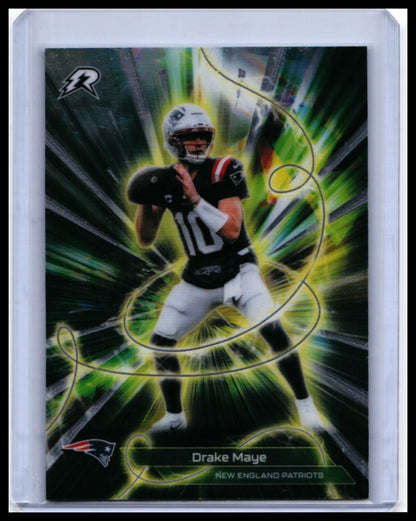 2025 Topps Resurgence Conductors Drake Maye #C-24 Patriots Green Parallel — front