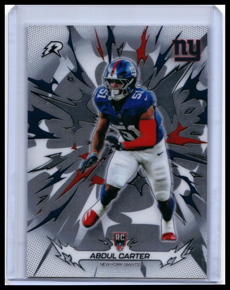 2025 Topps Ricochet Abdul Carter RC #169 New York Giants Rookie — front