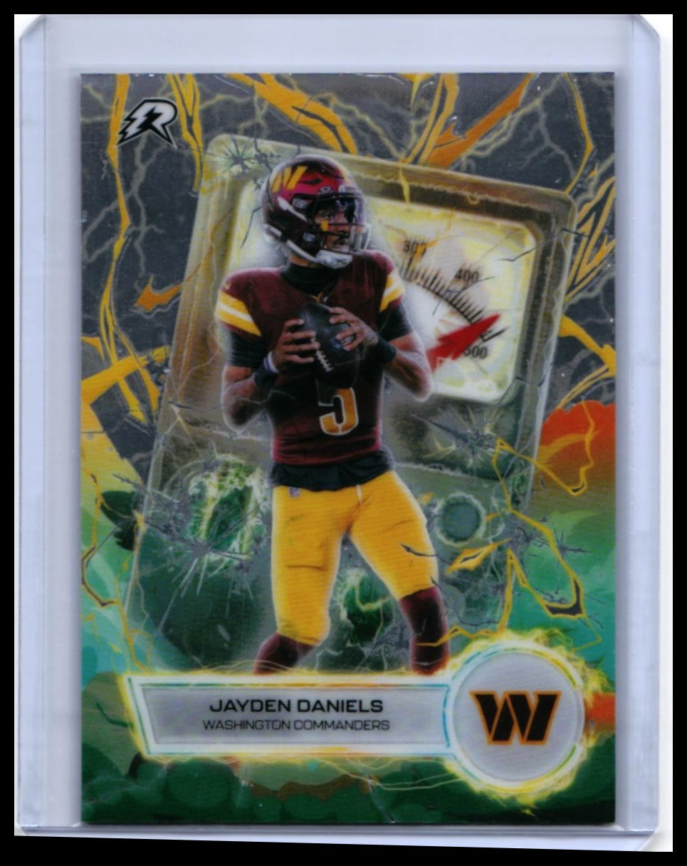 2025 Topps Ridge Voltaic Jayden Daniels #VT-18 Washington Commanders QB — front