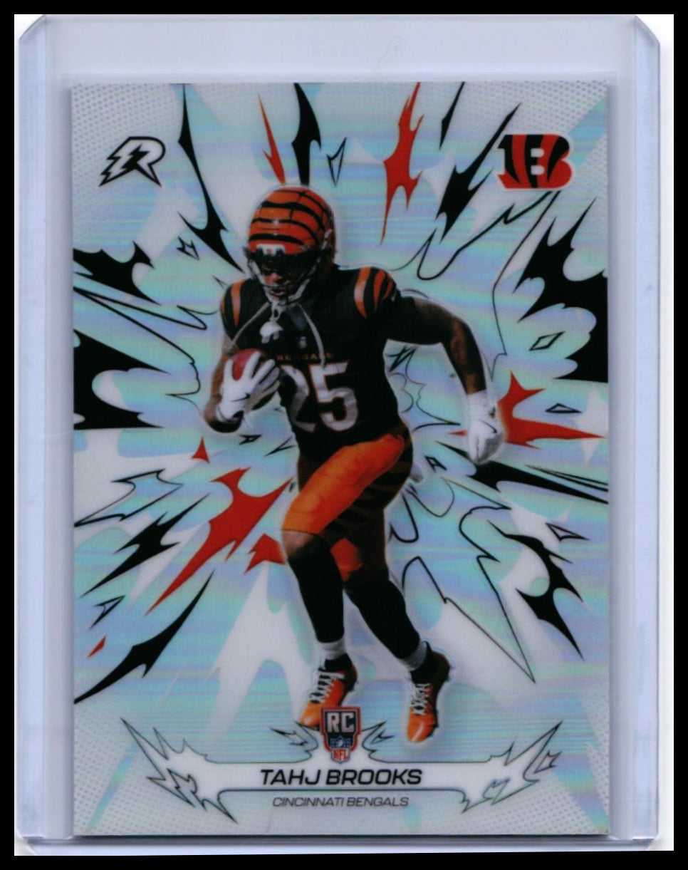 2025 Topps Riot Tahj Brooks RC #119 Refractor Cincinnati Bengals Rookie — front