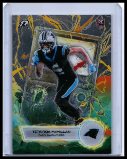 2025 Topps Riot Voltaic Tetairoa McMillan RC #VT-12 Carolina Panthers — front