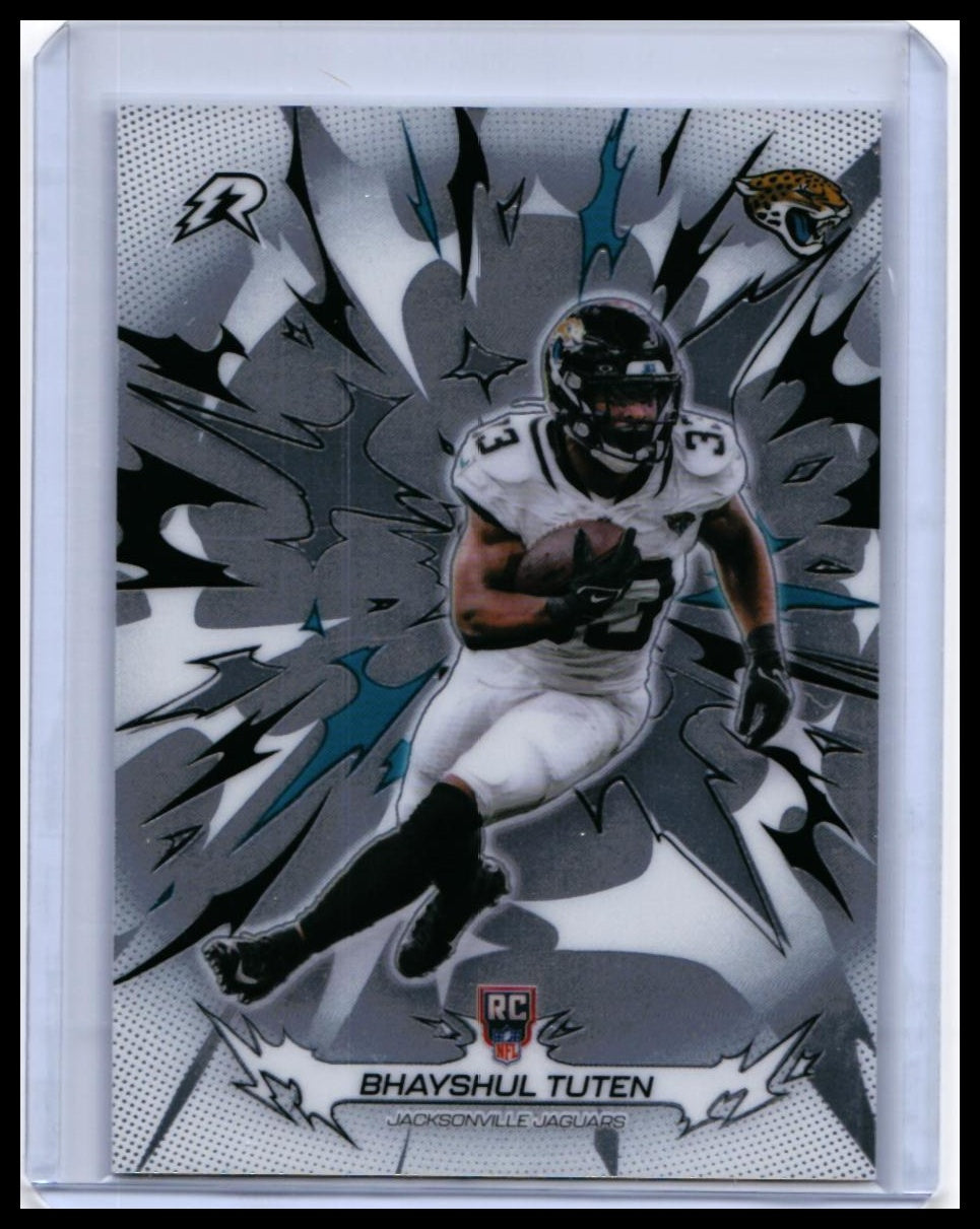 2025 Topps Rocket Bhayshul Tuten RC #142 Jacksonville Jaguars Rookie — front