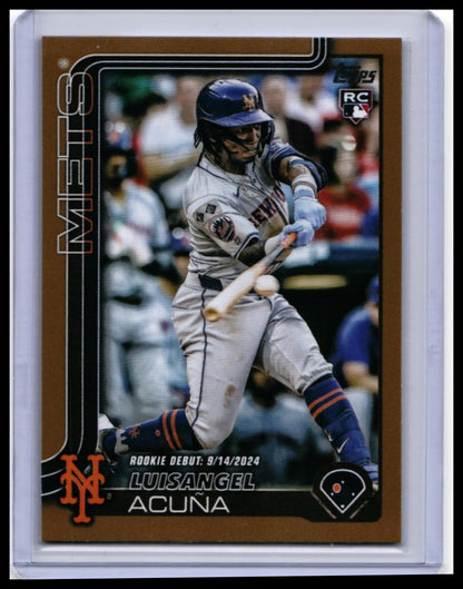 2025 Topps Series 1 Luisangel Acuña RC #326 New York Mets — front