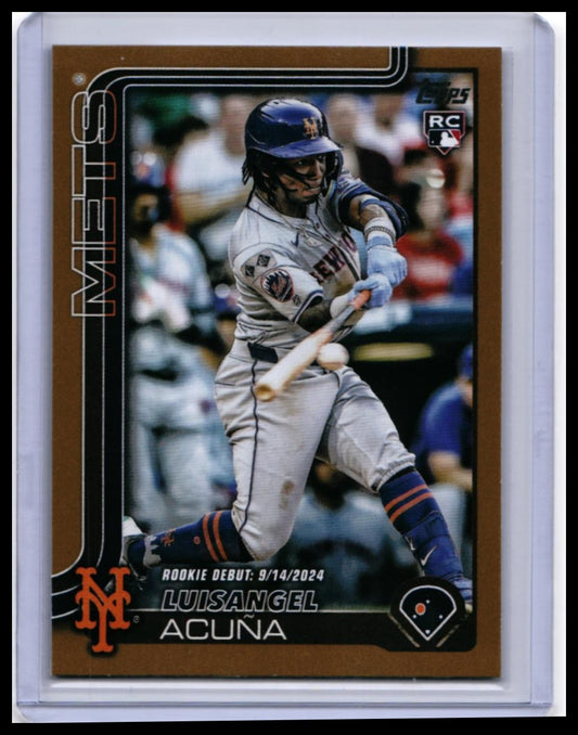 2025 Topps Series 1 Luisangel Acuña RC #326 New York Mets — front