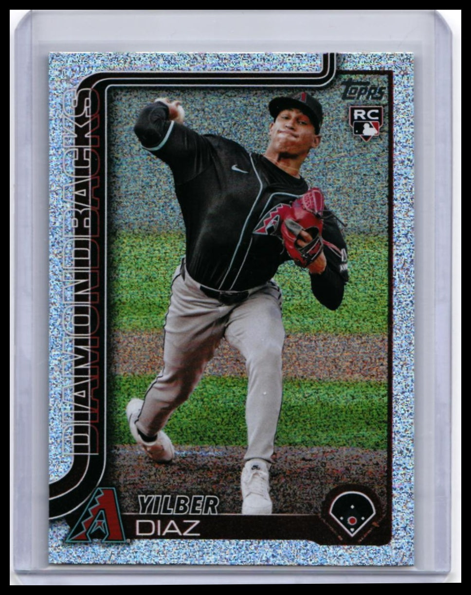2025 Topps Series One Yilber Diaz RC #104 Sparkle Foil Parallel Diamondbacks — front