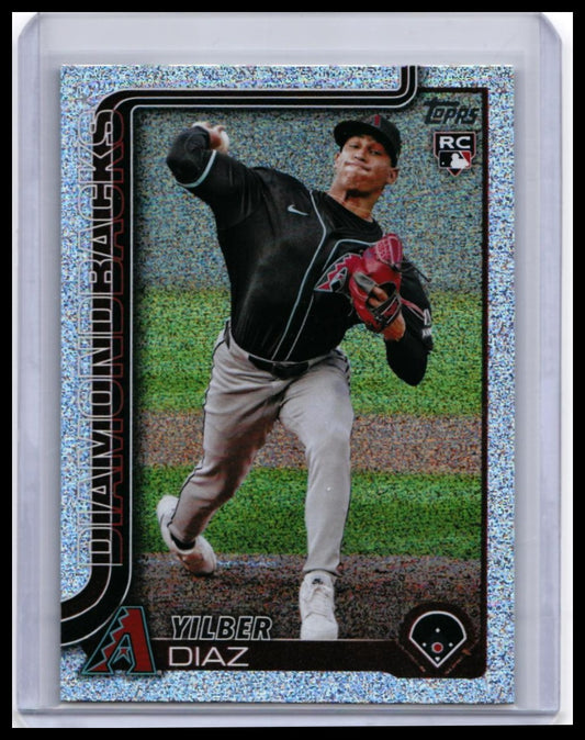 2025 Topps Series One Yilber Diaz RC #104 Sparkle Foil Parallel Diamondbacks — front