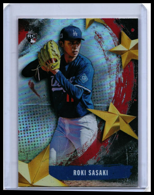 2025 Topps Stars of MLB Roki Sasaki RC #SMLB-53 Los Angeles Dodgers — front