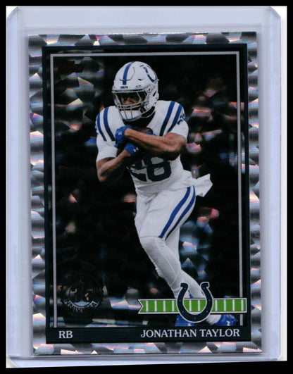 2025 Topps Turkey Red Jonathan Taylor Crystal Foilboard #91TF-49 Colts RB — front