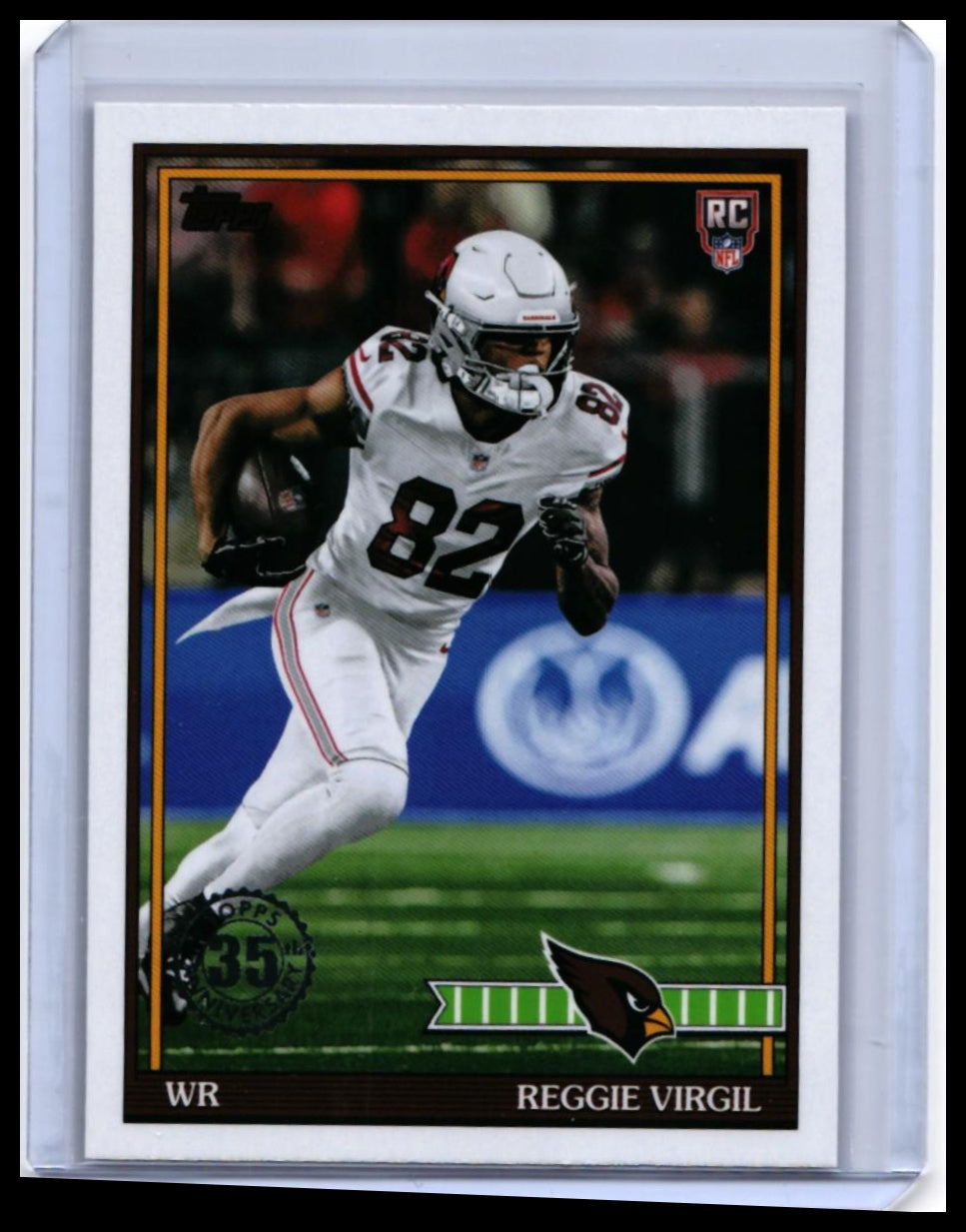 2025 Topps Turkey Red Reggie Virgil RC #91TR-40 Arizona Cardinals Rookie — front