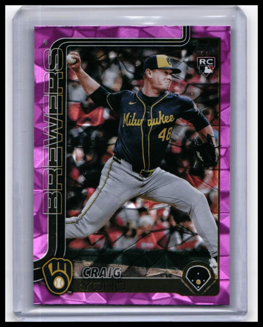 2025 Topps Update Series Craig Yoho RC #US261 Milwaukee Brewers Pitcher — front