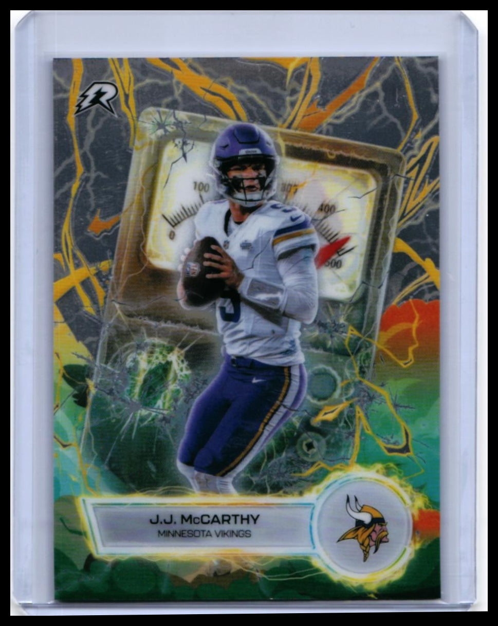2025 Topps Voltage J.J. McCarthy #VT-20 Minnesota Vikings — front