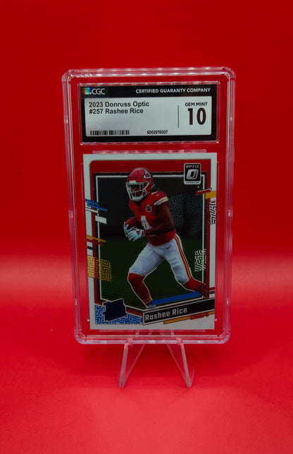 2023 Panini Donruss Optic #257 Rashee Rice 10 Gem Mint CGC