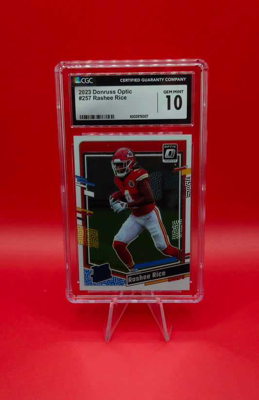 2023 Panini Donruss Optic #257 Rashee Rice 10 Gem Mint CGC