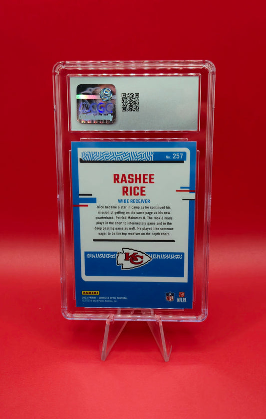 2023 Panini Donruss Optic #257 Rashee Rice 10 Gem Mint CGC