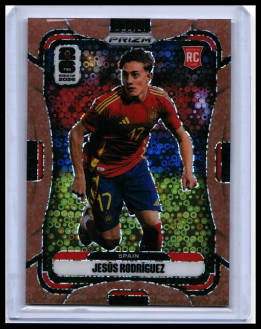 2026 Panini Prizm FIFA World Cup Jesús Rodríguez RC #73 Bronze /175 Spain — front