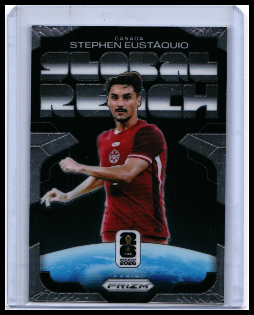 2026 Panini Prizm FIFA World Cup Stephen Eustáquio Global Reach #6 Canada — front