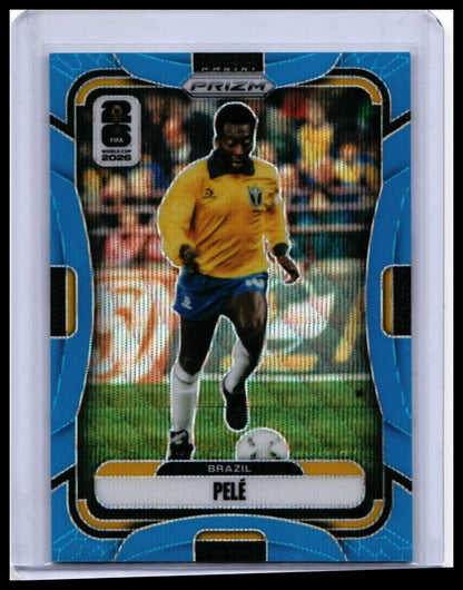 2026 Panini Prizm World Cup Pelé #96 Blue Prizm /225 Brazil — front