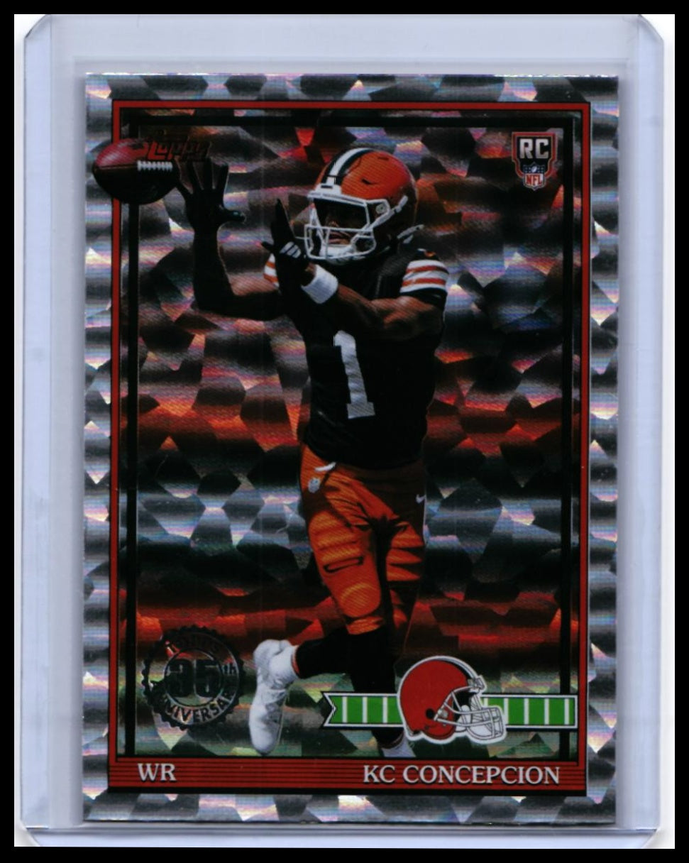2026 Topps 91 Turkey Red KC Concepcion RC #91TR-23 Cracked Ice Cleveland Browns — front