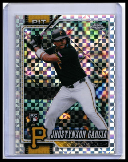 2026 Topps Chrome Jhostynxon Garcia RC #70 X-Fractor Pittsburgh Pirates — front