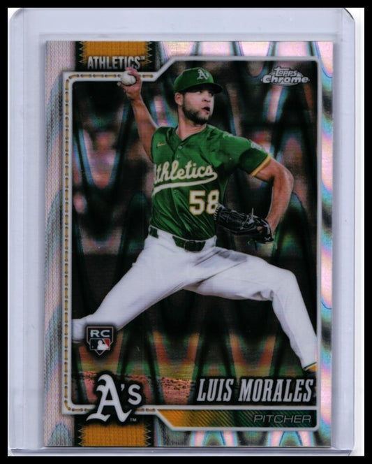 2026 Topps Chrome Luis Morales RC #294 Oakland Athletics Rookie Card — front