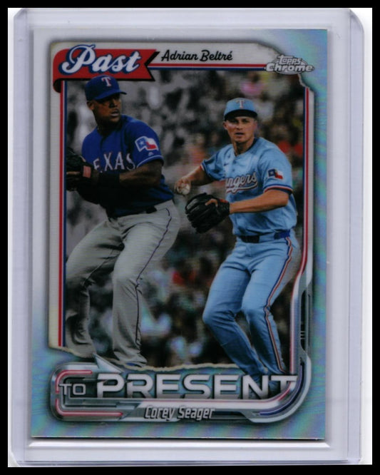 2026 Topps Chrome Past to Present Adrian Beltré #PTP-19 Refractor Rangers — front