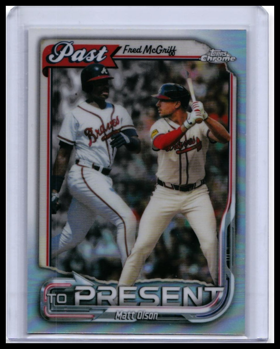 2026 Topps Chrome Past to Present Fred McGriff #PTP-25 Atlanta Braves — front